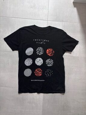 Twenty One Pilots Black Graphic Band T-Shirt - Blurryface Design